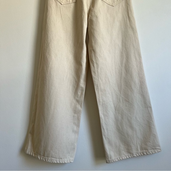Triarchy High Rise Wide Leg Jeans in Off White - Picture 10 of 16
